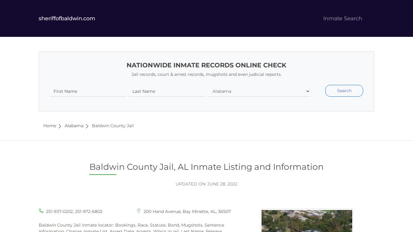 Arrest Search - Baldwin County Sheriff's Office